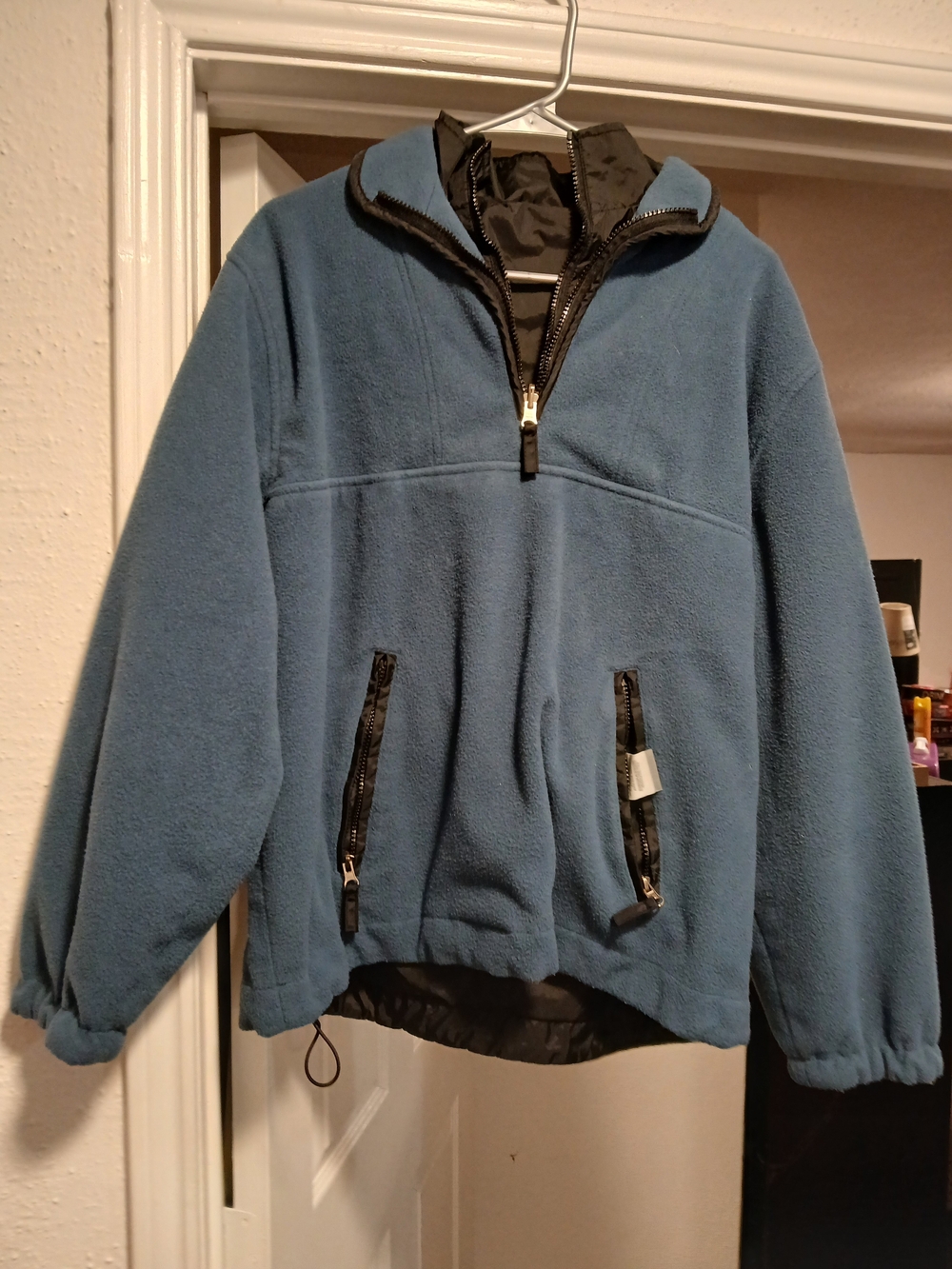 Cherokee Vintage Blue Half-Zip Fleece Pullover